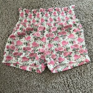 Kate Quinn Pink Floral Kids Shorts
